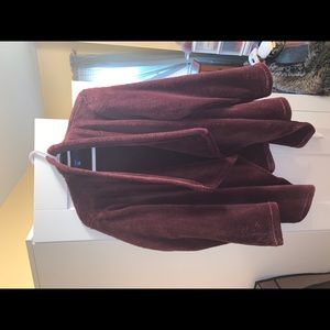 Apt. 9 Faux Fur Polyester Open Front Cardigan